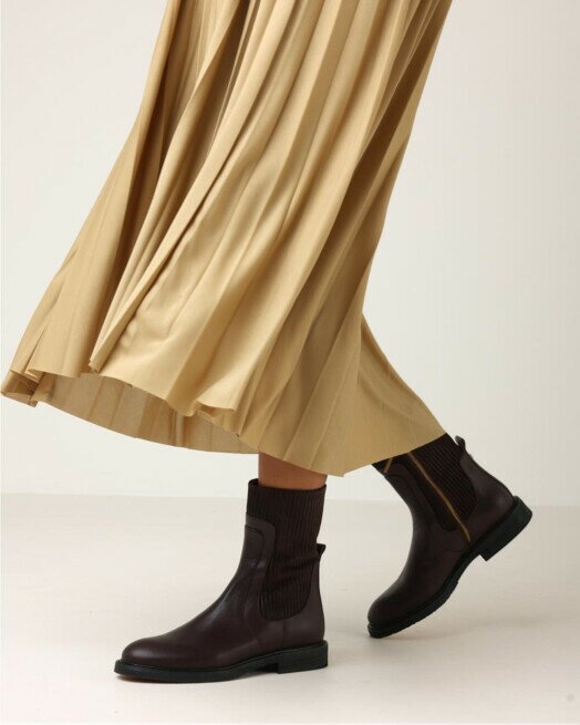 Damen Schuhe Stiefel Gummistiefel Fred De La Bretoniere Chelsea Boots 193020146 in Braun 