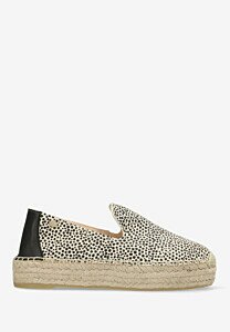 Espadrille June Mano Weiß/Schwarz