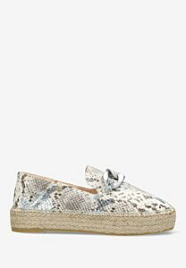 Espadrille June Chain Metallic Blau