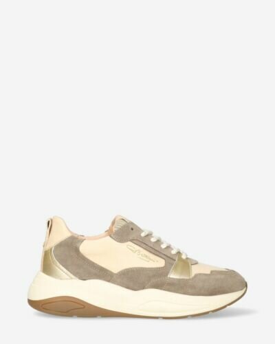 Sneaker Flame Taupe/Beige/Gold