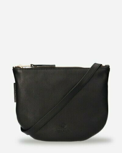 Crossbody bag soft leather black